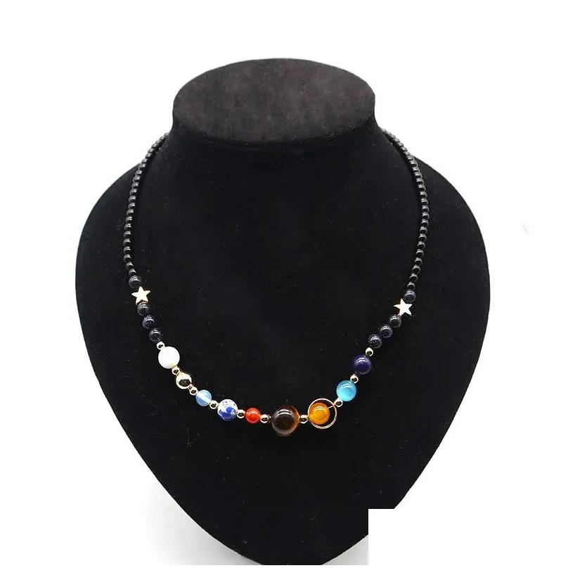Collana con perline pianeti sistema solare set gioielli_voghion.com