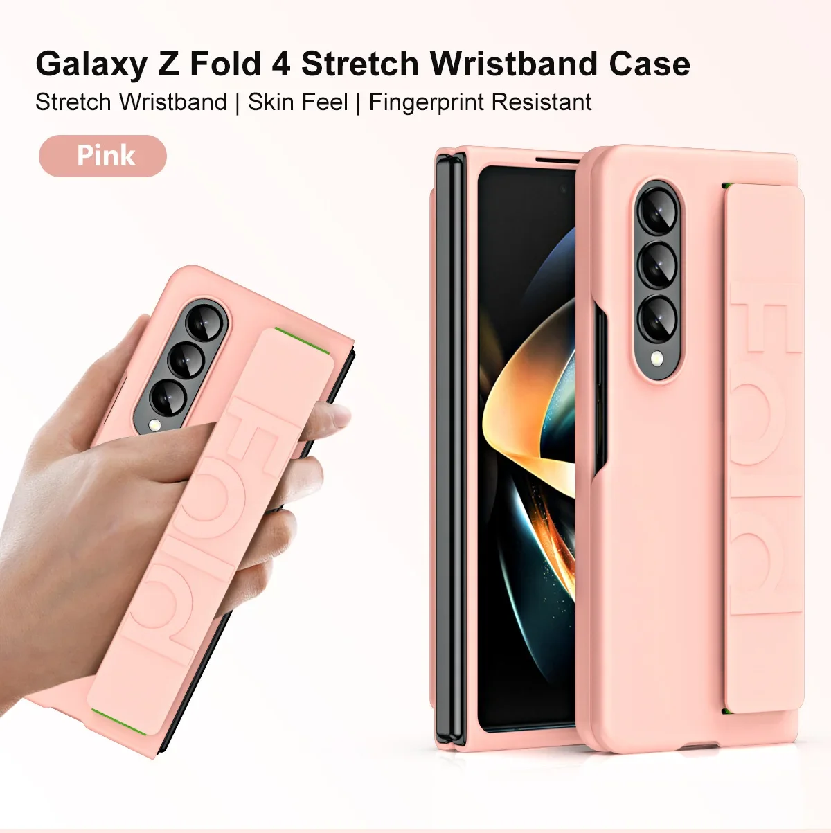 For Samsung Galaxy Z Fold5 5 4 3 2 5G Case High Strong Quality Silicone Grip Handle Fold Protector Cover_voghion.com