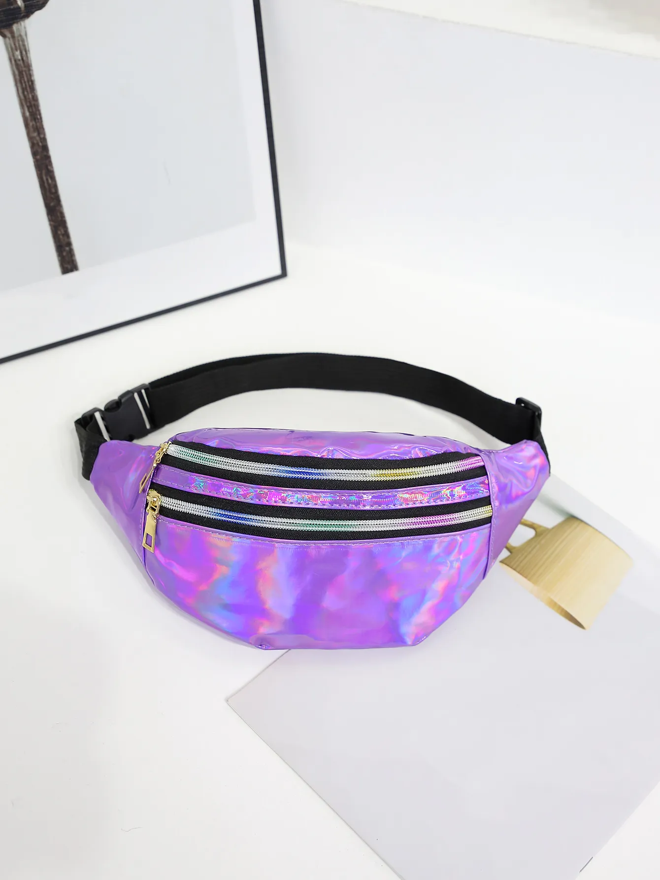 Laser Fanny Belt For Women Cross Body Womens Crossbody Bags Fashion Waist Pack Bum Bag Hiking Running Travel_voghion.com