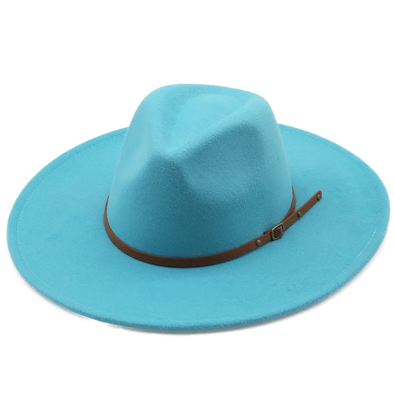 Klassisk bredbremmet Porkpie Fedora-hatt Kamelsvart Menn Kvinner Knuselig Vinterlue Derby Bryllup Kirke Jazz Hatter aa11_voghion.com
