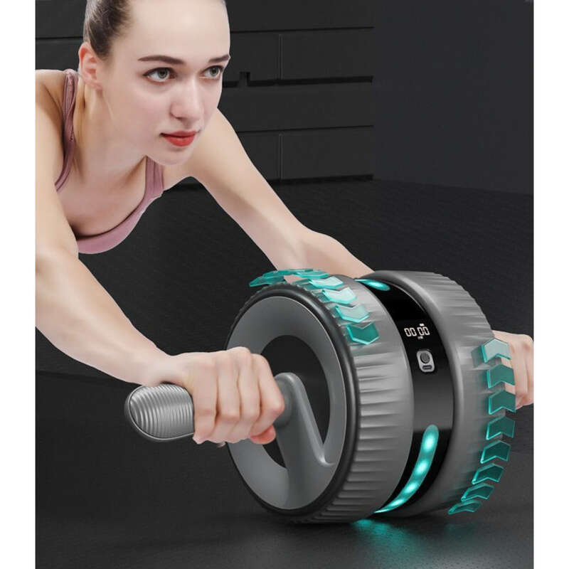 Q8F Intelligent Automatic Rebound Home Big And Thin Belly Fitness Equipment Silent Abdominal Wheel Male_voghion.com