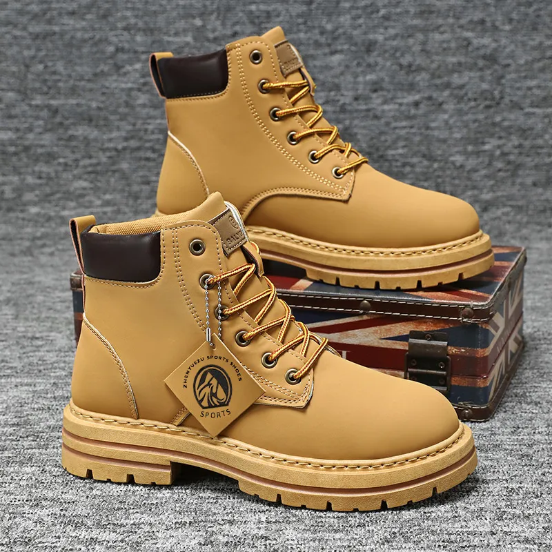 2024 Winter Nieuwe Heren Trendy Dikke Bodem Martin Laarzen Gratis Verzending_voghion.com