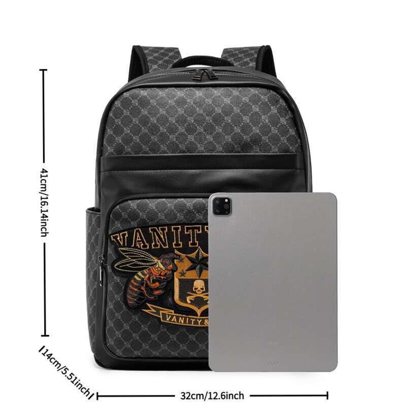 Sac à dos brodé pour ordinateur portable pour homme 2025 - Sac de travail spacieux, antivol, résistant à l'eau, 15 pouces, sac à dos de voyage unisexe durable_voghion.com