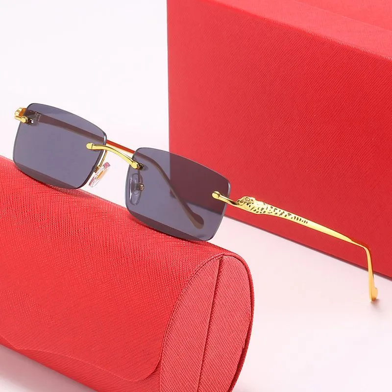 Lunettes de soleil de créateur pour hommes et femmes, marque rectangulaire sans cadre, Sier Tiny Silk Fashion Carti, montures de lunettes de soleil_voghion.com
