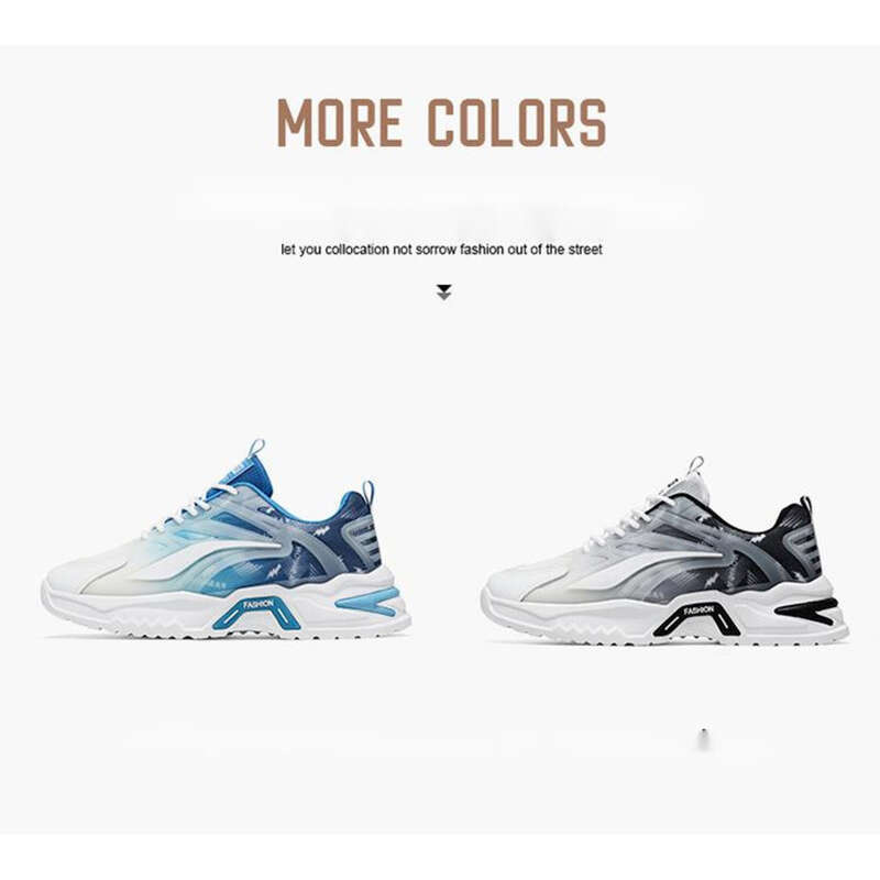 Scarpe da uomo estive nuove e traspiranti in rete, sportive, alla moda, versatili, con suola spessa, bianche, casual, da papà_voghion.com