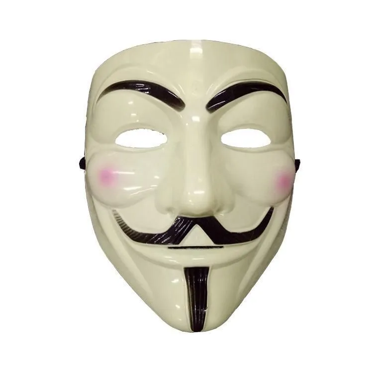 Μάσκες Cosplay για Halloween για Vendetta Anonymous Guy Fawkes Fancy Ενηλίκων Μάσκα FY3222_voghion.com