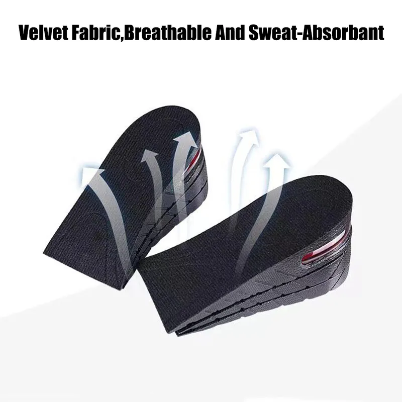 Height Increase for Men Women Elevator Shoes Cushion Unisex Sneakers Heel Lifting Insert Heighten Half Insoles 375cm_voghion.com