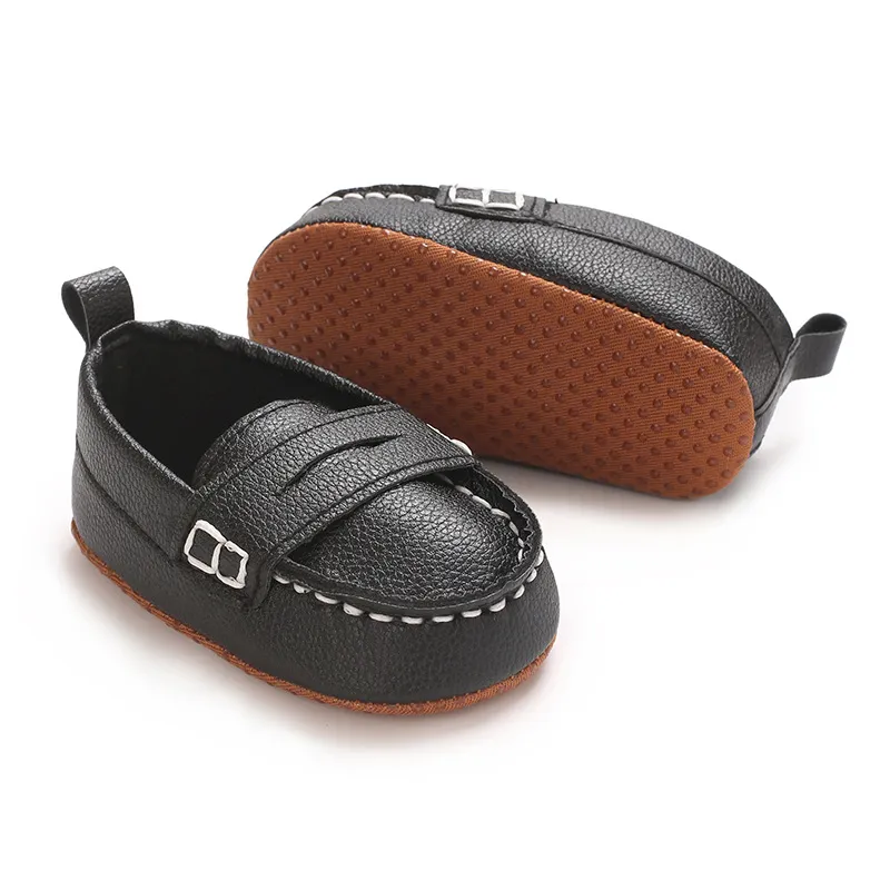 Fashion Infant Casual for Baby Boys Loafers Newborn Happysteps Footwear Toddler Girls Soft Bottom Leather Shoes 0-18_voghion.com