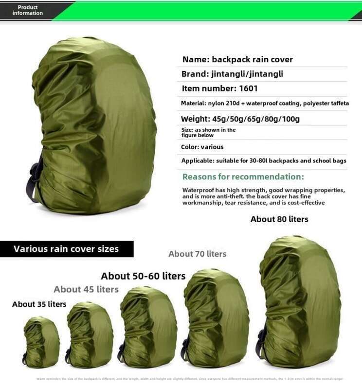 【 Numerous Positive Reviews 】 Multi Functional Rain Cover Cloth, Large Capacity Pull Rod Hiking Bag, Waterproof Cover,_voghion.com