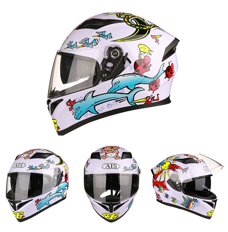 Electric Motorcycle Full Helmet Style Cool Summer Rider Scooter With Bluetooth Horns_voghion.com