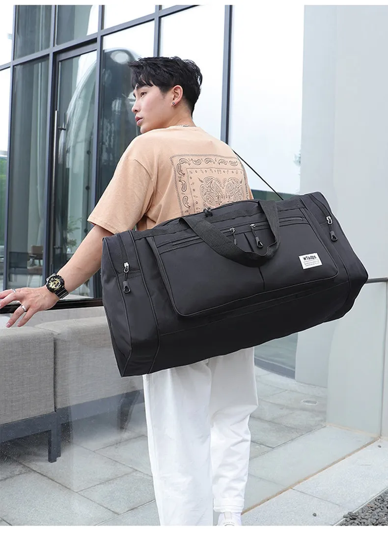 70L Gym Bags Lage Foldable Sport Travel Duffel For Women Men Handbag Multifunction Large 70CM Weekender Bag_voghion.com