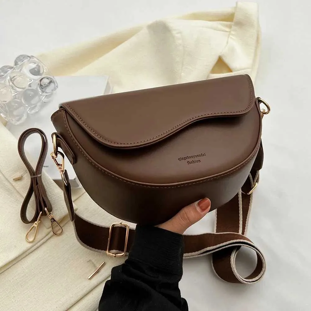 PU Leder Sattel Achselhöhle Taschen für Frauen 2023 Marke Schulter Crossbody Damen Vintage Unterarm Handtaschen Geldbörse Tasche_voghion.com