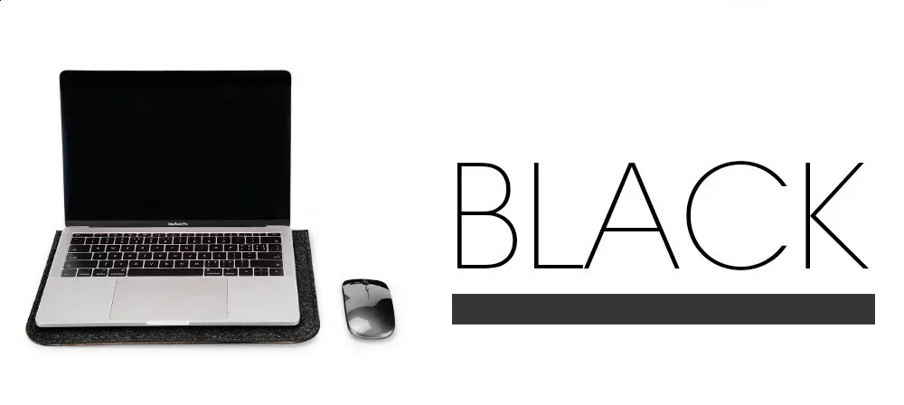 Laptoptasche aus Wollfilz, Hülle für 11, 12, 13, 15,6 Zoll Book Air Pro, Hülle für MateBook mit Mauspad oder Power Mini-Pack_voghion.com