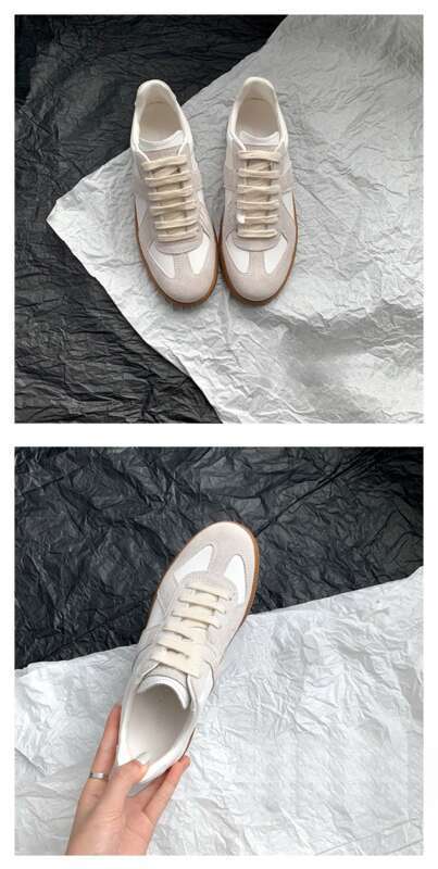 2025 Vollleder Schnürschuhe Flache Freizeitschuhe, vielseitige Sport Board Schuhe Fit_voghion.com