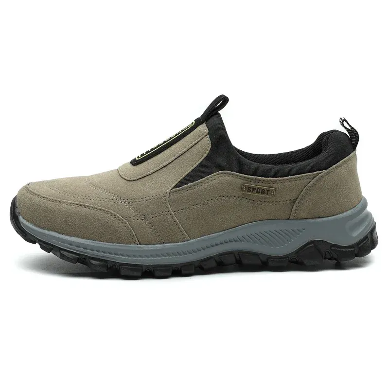 YRZL Outdoor-Wanderschuhe zum Reinschlüpfen, lässig, atmungsaktiv, Wildleder, rutschfeste Wanderschuhe für Herren_voghion.com