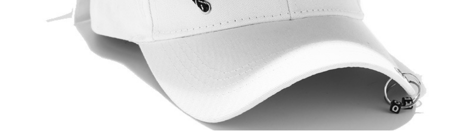 Cappellino da baseball uomo donna con anello stile coreano_voghion.com