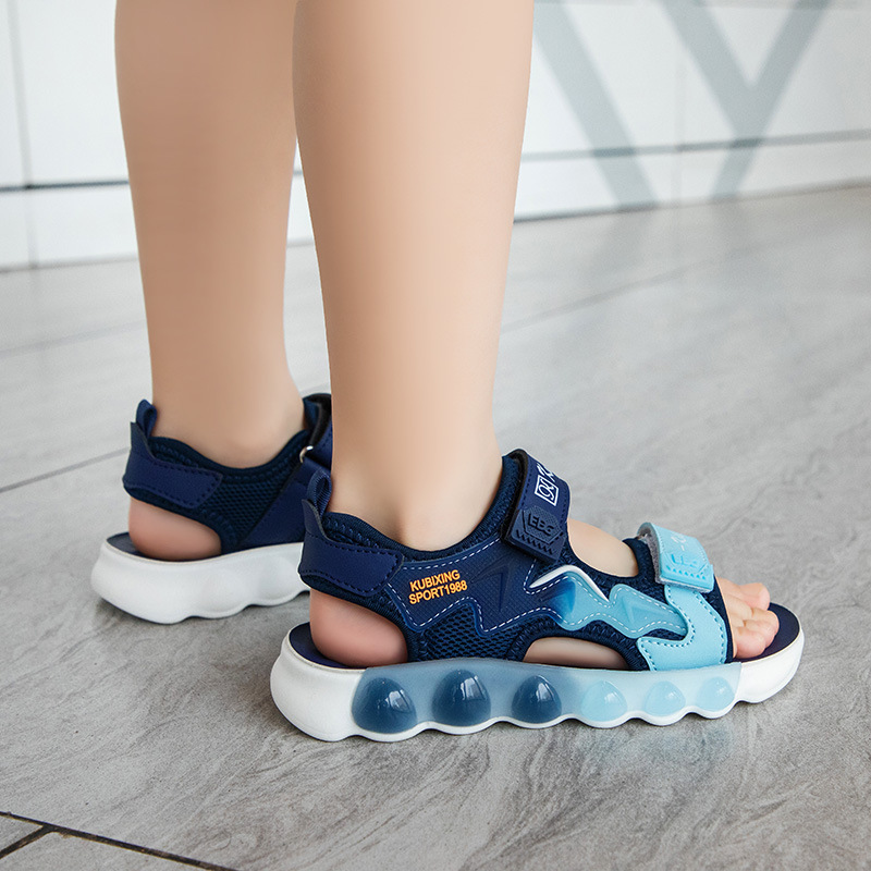 24 Sommer Neue Kindersandalen für Jungen Mädchen Freizeit Strand Sport Weiche Sohle Leichte und Bequeme Schülerschuhe_voghion.com