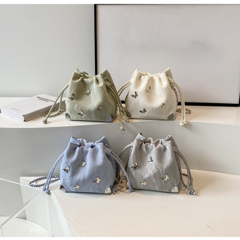 Borsa a mano Super Niche per donna Nuova borsa a secchiello popolare a forma di farfalla, versatile, monospalla, diagonale_voghion.com