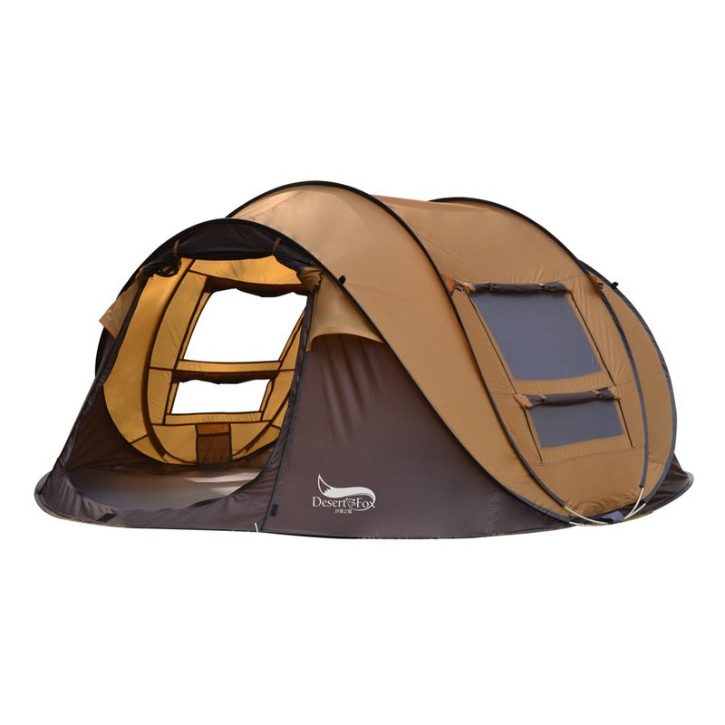 Outdoor automatic 3-4 people quick open free boat multi-person camping park tent rain protection_voghion.com