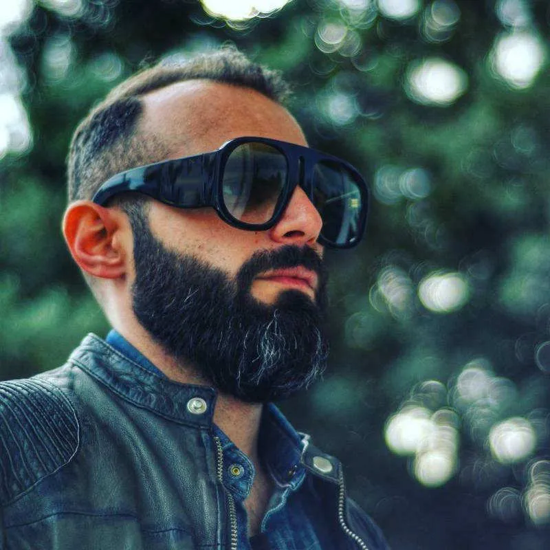 Luxury Men's Sunglasses Elegant Oval Designer Frame With Case_voghion.com
