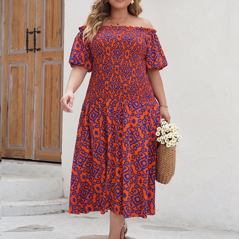 Women's leisure vacation one-shoulder women's clothing_voghion.com