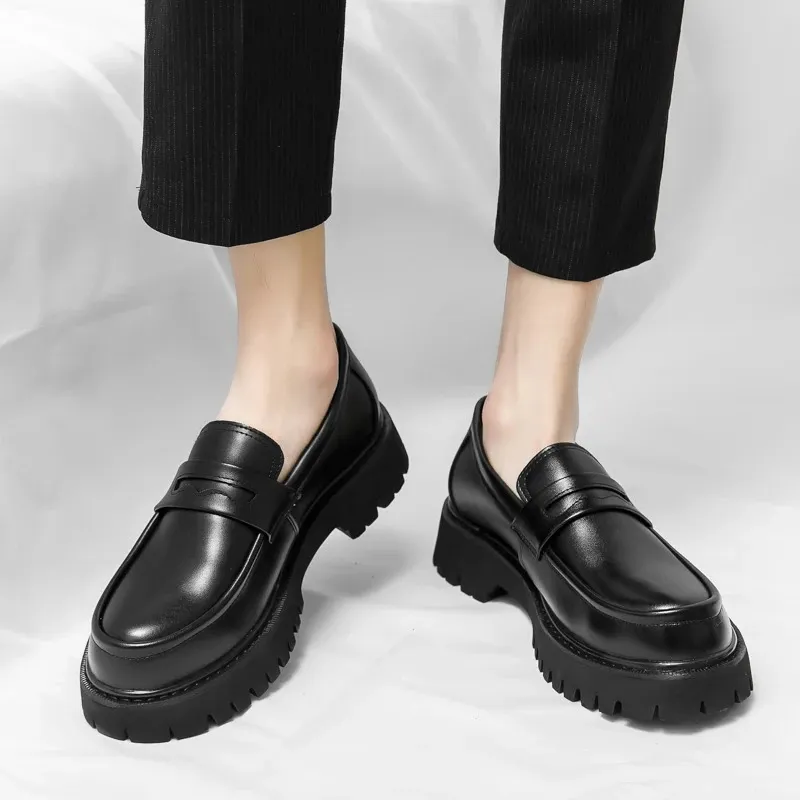 Platform Hoogte Verhoging Casual Zakelijke Mannen Britse Brogue Patent Lederen Schoen Man Oxford Dress Schoenen Lift Formeel_voghion.com