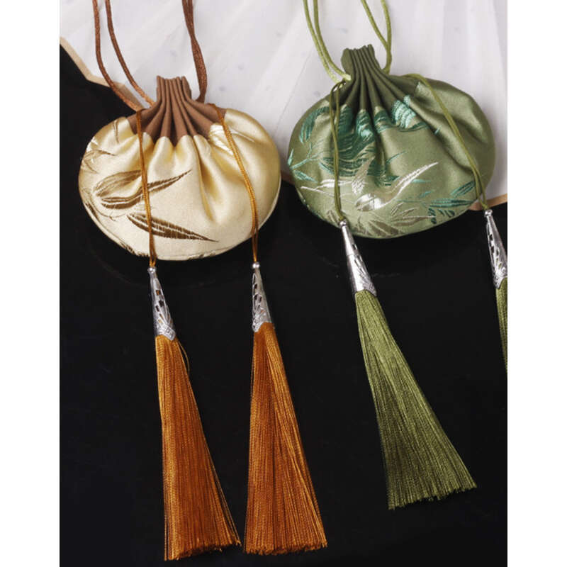 Anhänger Besticktes Handgemachtes Beifuß Duftsäckchen Leere Tasche_voghion.com