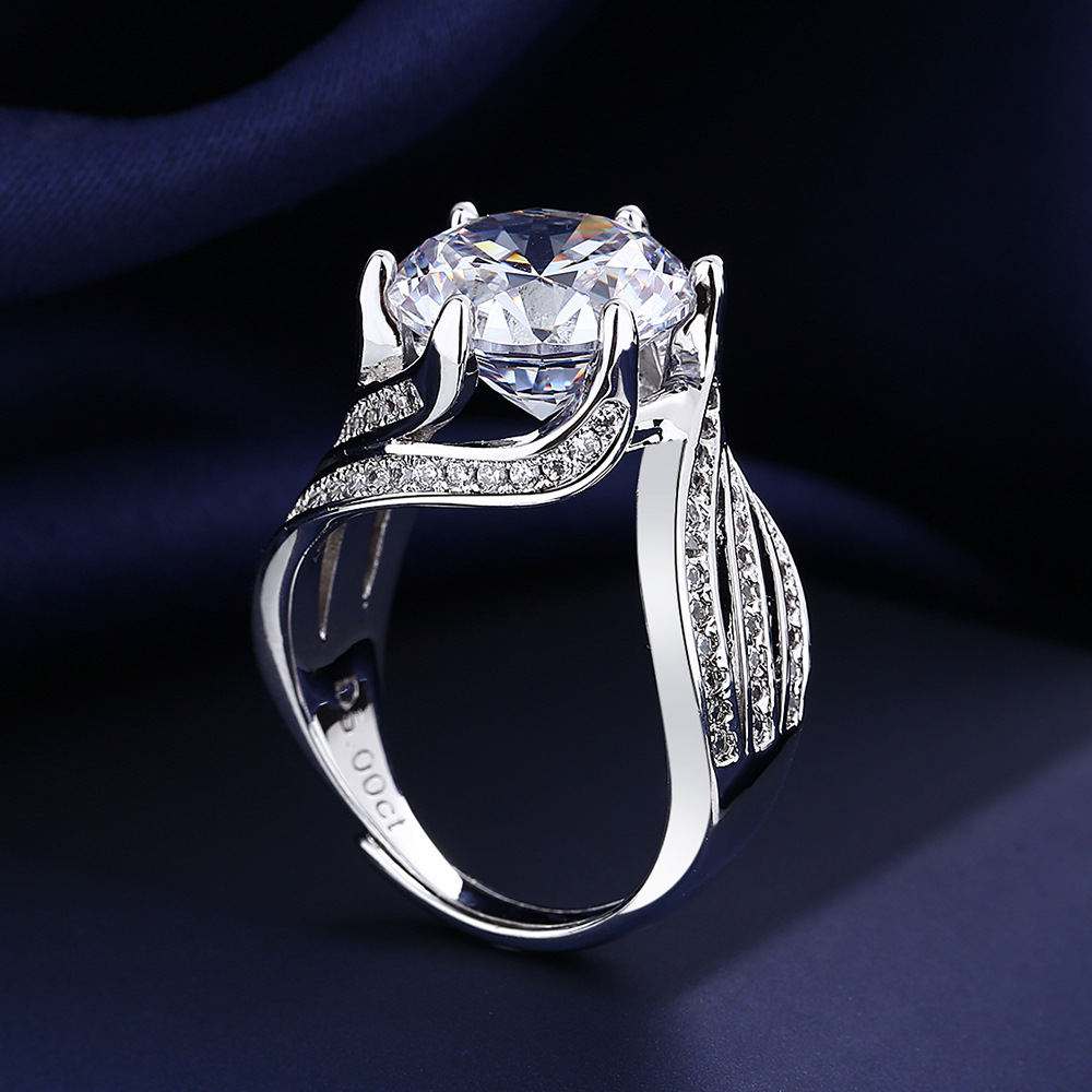Explosive Sale Of Mozambican Rings Luxury 5-carat Women's Rings Engagement Proposal Wedding Opening Rings Valentine's Day Gifts_voghion.com