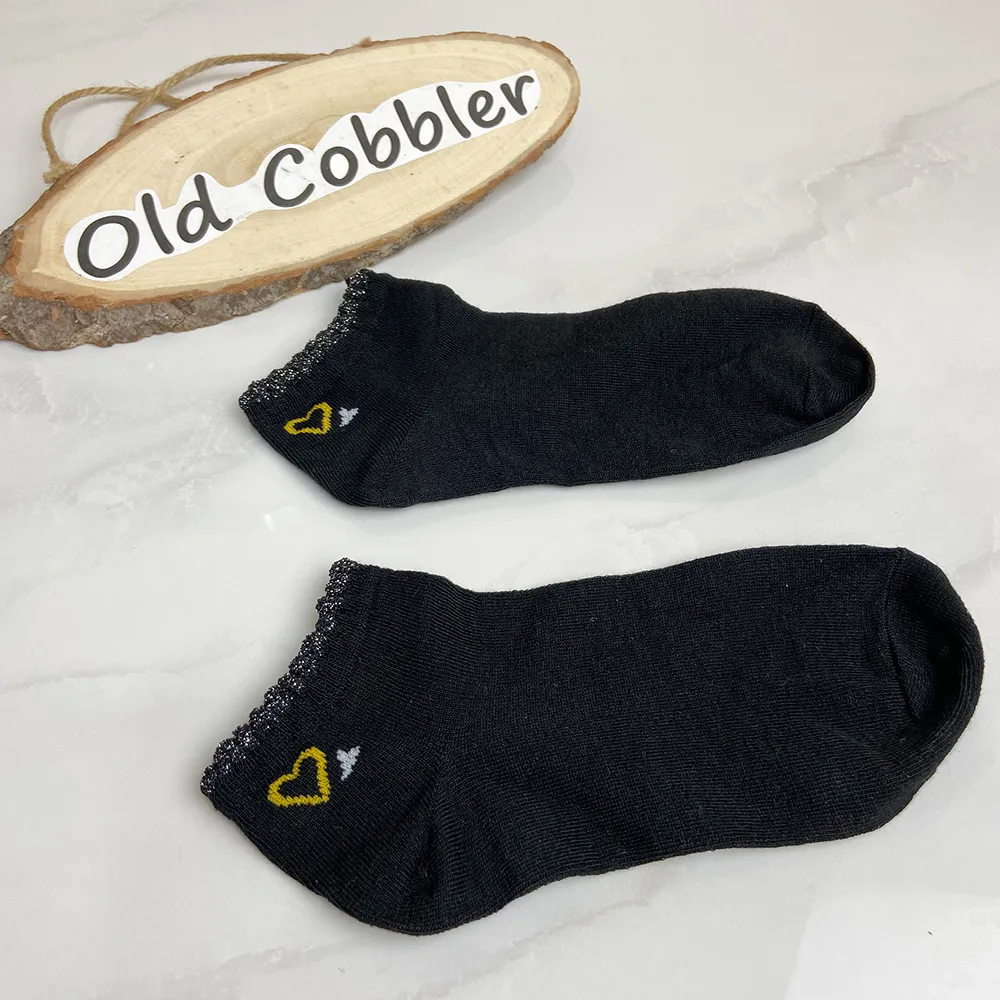 OC-SB9447 Frühling und Herbst Mädchen Flacher Mund Low Cut Student Motion Unsichtbare Bootssocken Liebe Polyester Großhandel_voghion.com