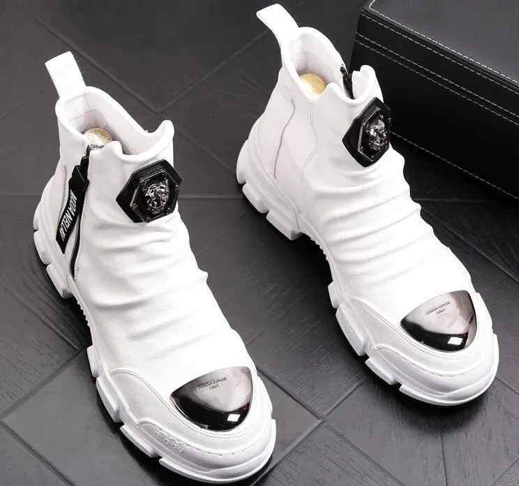 new black gold madman lion mascue mens casual absorb youth soft shoes of high quality b5_voghion.com