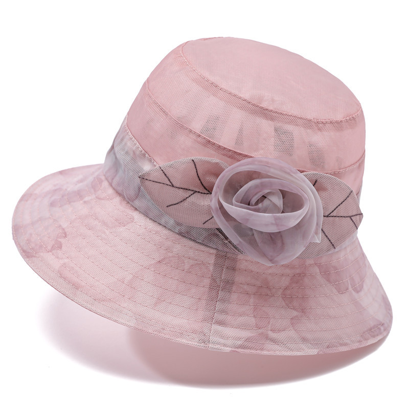 Sommarhatt för kvinnor i issilke med solskydd elegant_voghion.com