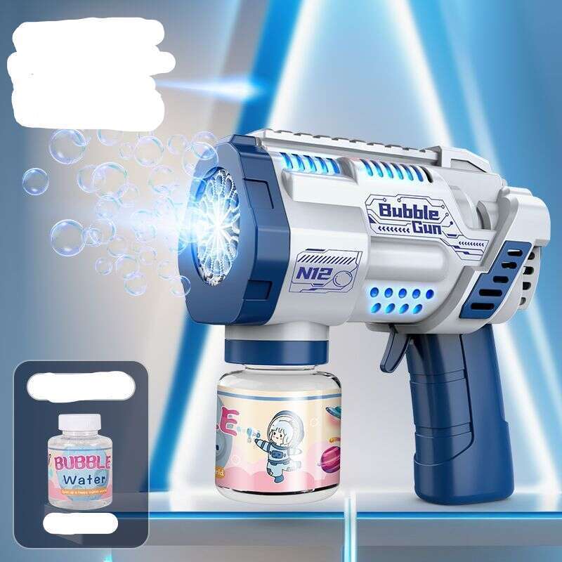 New Gatling Internet Celebrity Children's Handheld Bubble Blowing Girl Electric Fully Automatic Leak Proof Toy With 90%_voghion.com