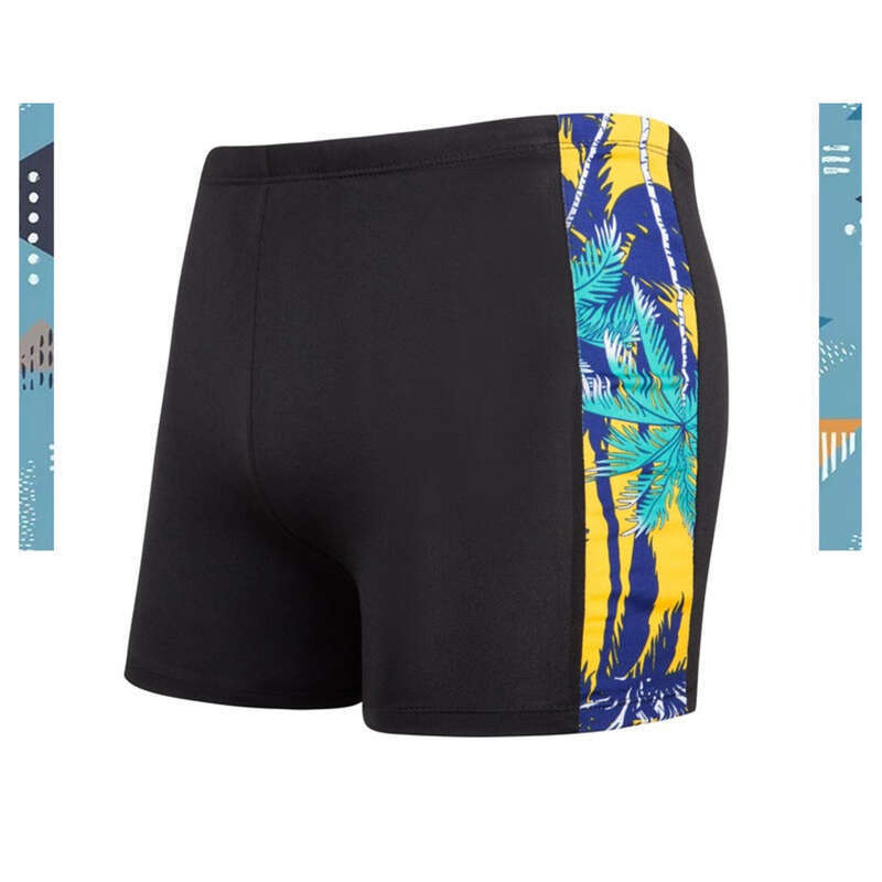 Costume da bagno da uomo con stampa alla moda e angoli piatti, taglie forti, pantaloni da ragazzo grasso, 300 libbre_voghion.com