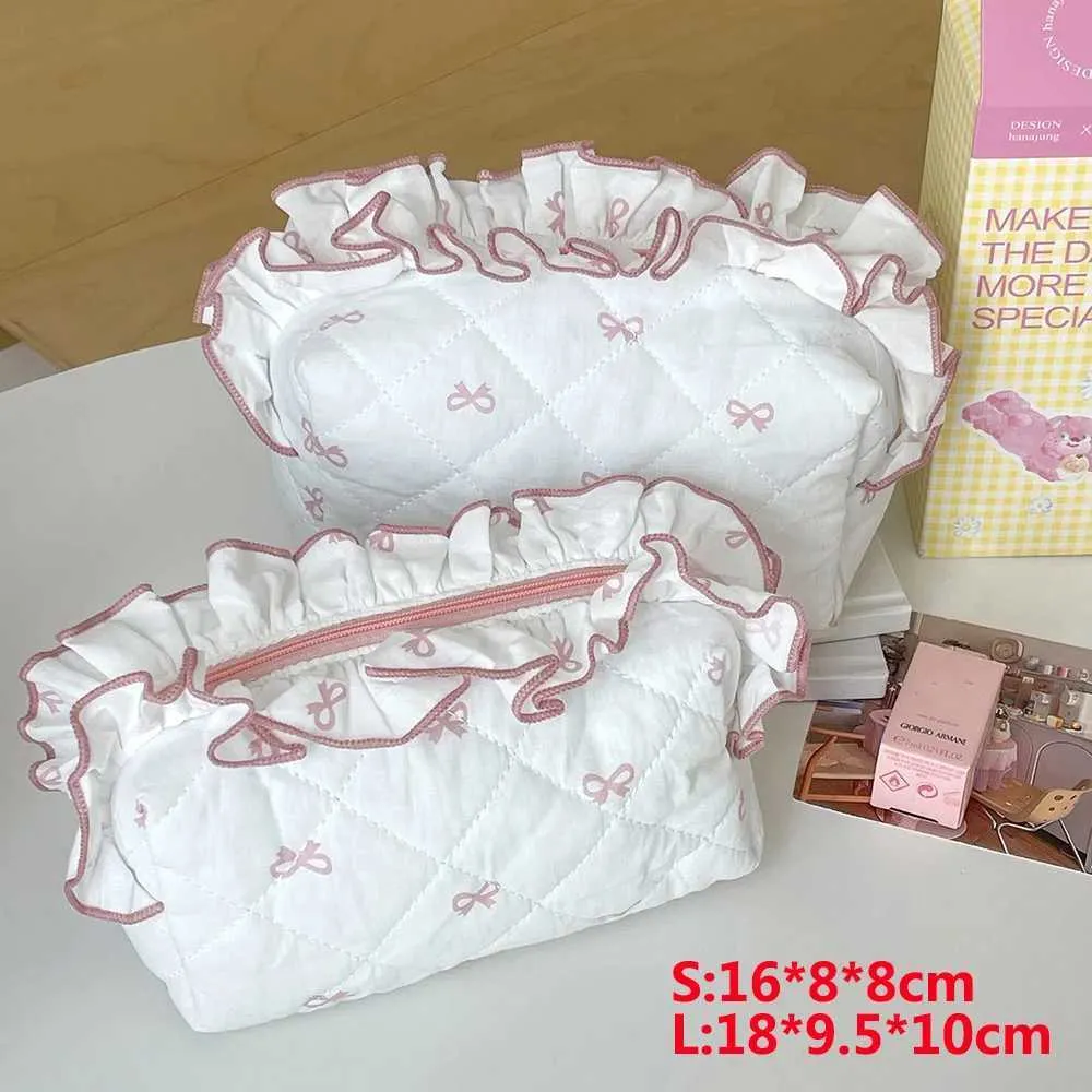 Neue Mode Spitze Reißverschluss Niedliche Schleife Tragbare Lippenstift Make-Up Handtasche Damen Unterwäsche Mini Clutch Y241023_voghion.com