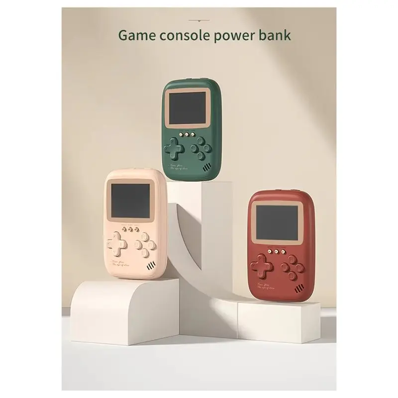 Handheld Game Console Power Bank With Built-in Classic Games_voghion.com