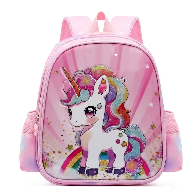 Cartoon Waterproof Children's Bookbags Cute Unicorn Mermaid Girl Backpack New Design School Bag_voghion.com