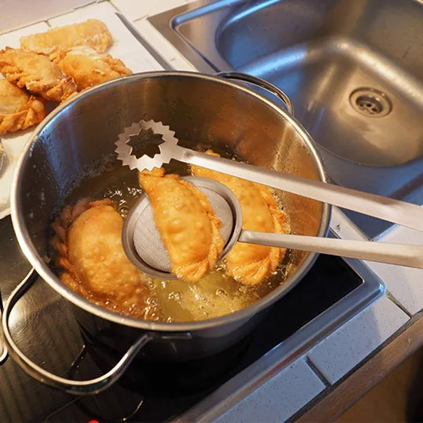 Edelstahl Siebzange Für Küche Und Frittierwerkzeug_voghion.com