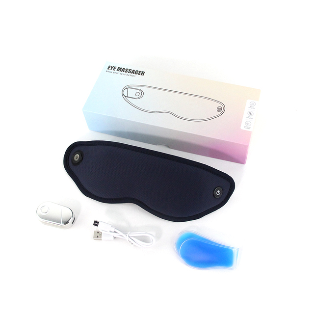 Electric Heating Eye Mask Vibration Eye Massager Cool Hot Compress Sleeping Mask Relieve Eye Fatigue Dry Eyes Eyeshade Blindfold_voghion.com