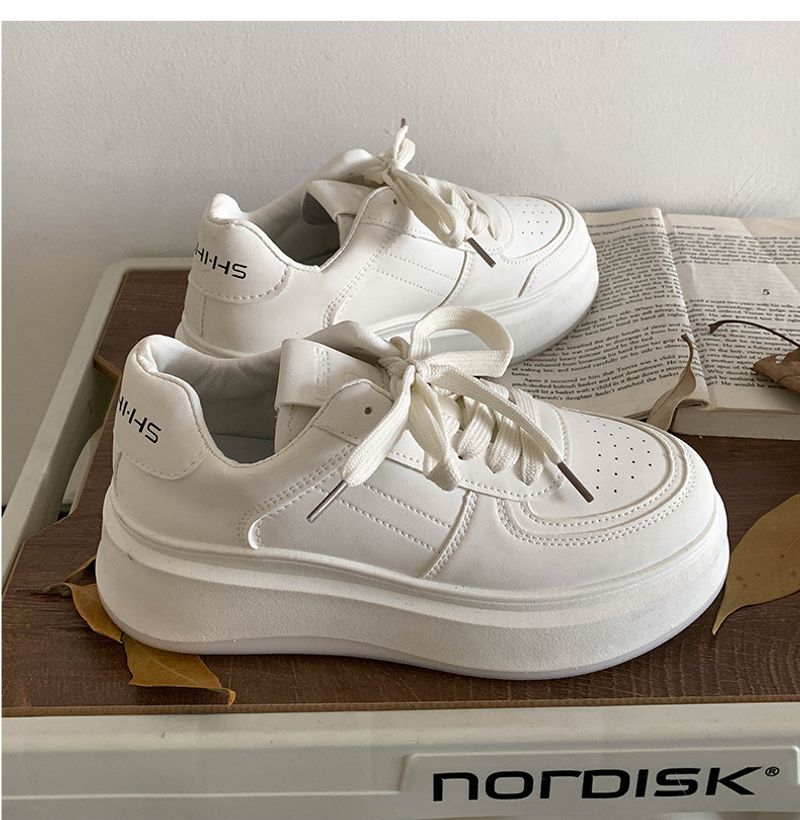 Versatile sophisticated, with increased thickness white soles. Women's 2024 new autumn and winter lightweight American_voghion.com