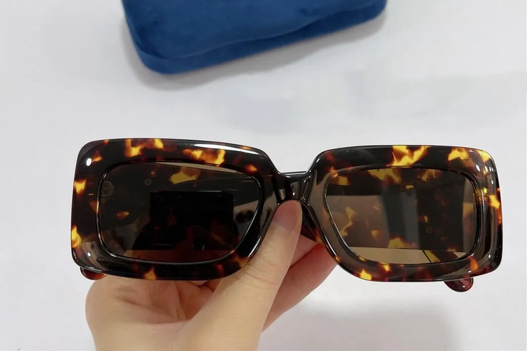 Zomer vierkant Rechthoek Man Vrouw Unisex Mode Glas Retro Klein Frame Dign UV400 6 Kleur Optioneel Dames_voghion.com