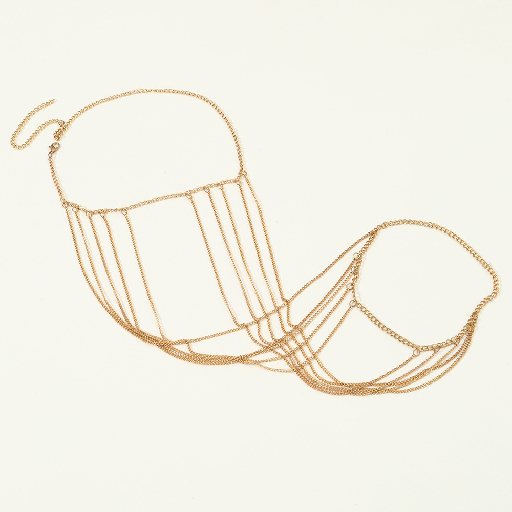 DZ0337 métal suspendu cou côté corps femmes mode Sexy multi couches épaule chaîne accessoires été_voghion.com