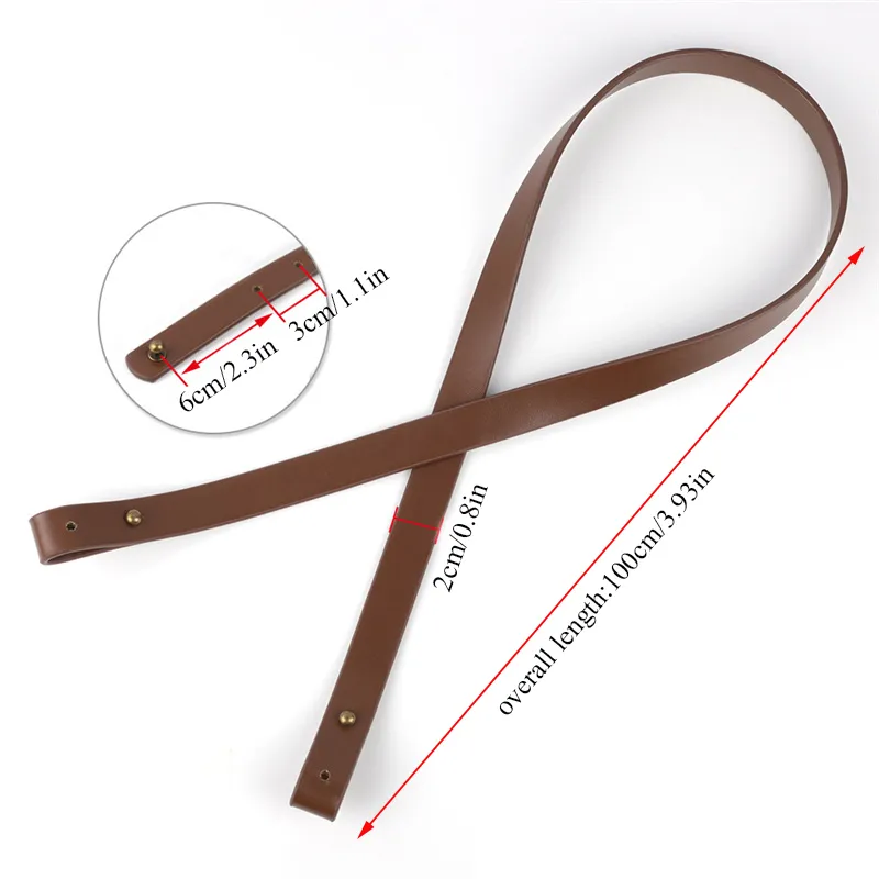 1 szt. 88-91 cm pasek ze skóry PU z odpinanymi uchwytami regulowane paski na ramię do torebek damskie akcesoria do toreb DIY_voghion.com