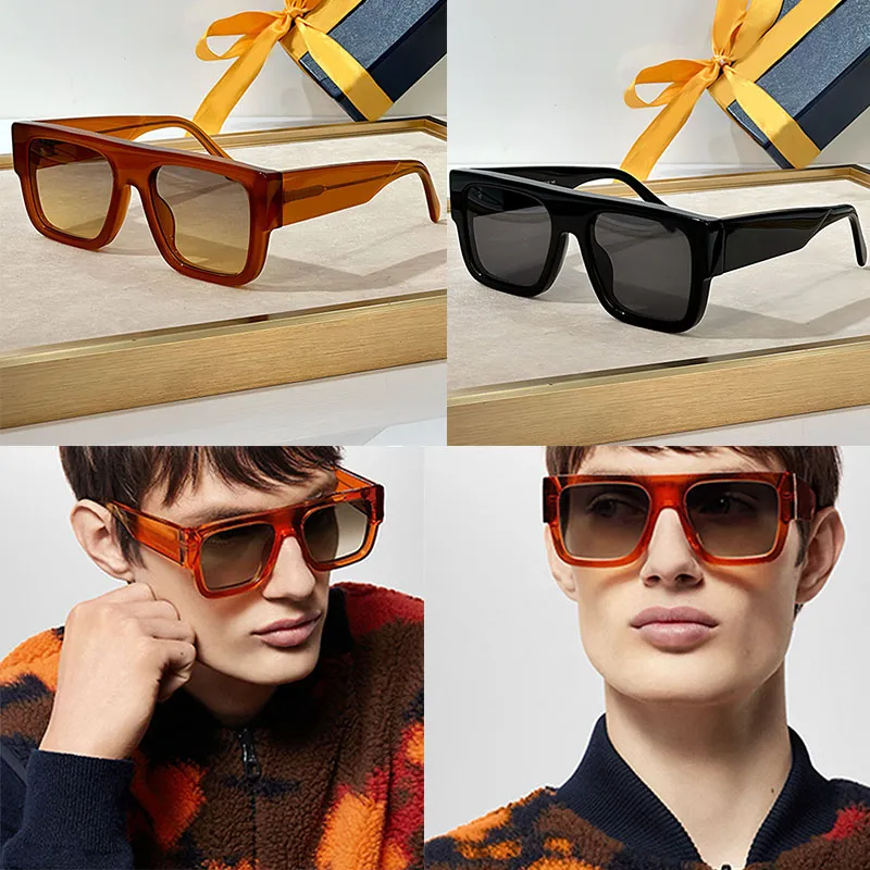 Sunglasses For Men Large Square Frame Classic Black Avant Garde_voghion.com