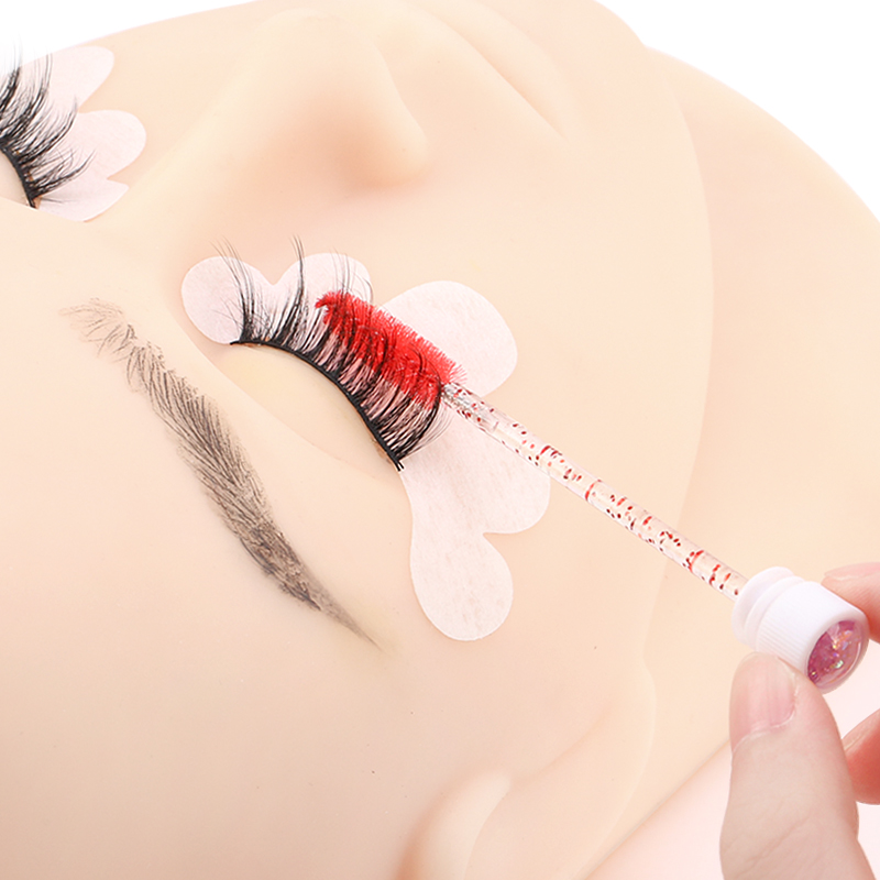 100 Stück Diamant-Augenbrauenbürsten-Tube, Einweg-Wimpernbürste, wiederverwendbare Wimpernbürste aus Kristall, austauschbare, staubdichte Make-up-Sets_voghion.com