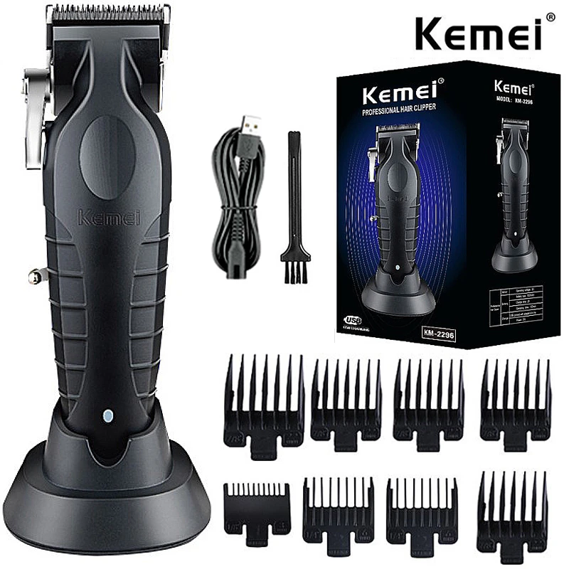 Kemei Professioneller Haarschneider für Männer, verstellbar, kabellos, elektrisch, wiederaufladbar, Haarschneidemaschine, Lithium, YCDC_voghion.com