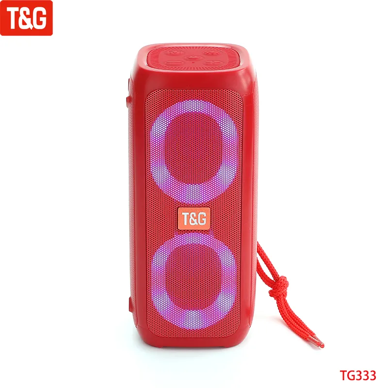 TG333 Portable Wireless Bluetooth Subwoofer Waterproof Outdoor TF USB Stereo With Phone Stand Speaker_voghion.com
