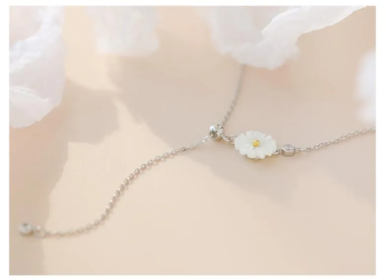 Halsketten mit Anhänger für Damen, Blumen-Anhänger, edler Schmuck, Zubehör, sanfte Schlüsselbein-Halskette für Party-Geschenk_voghion.com