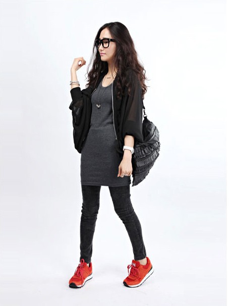 Damenmode langes Sommerkleid Kleid Basisrock_voghion.com