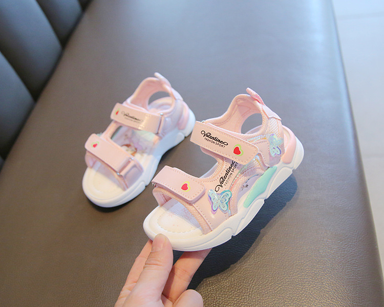 New Children's Beach Shoes Cartoon Little Girl Princess Shoes Soft Soled Baby Shoes_voghion.com