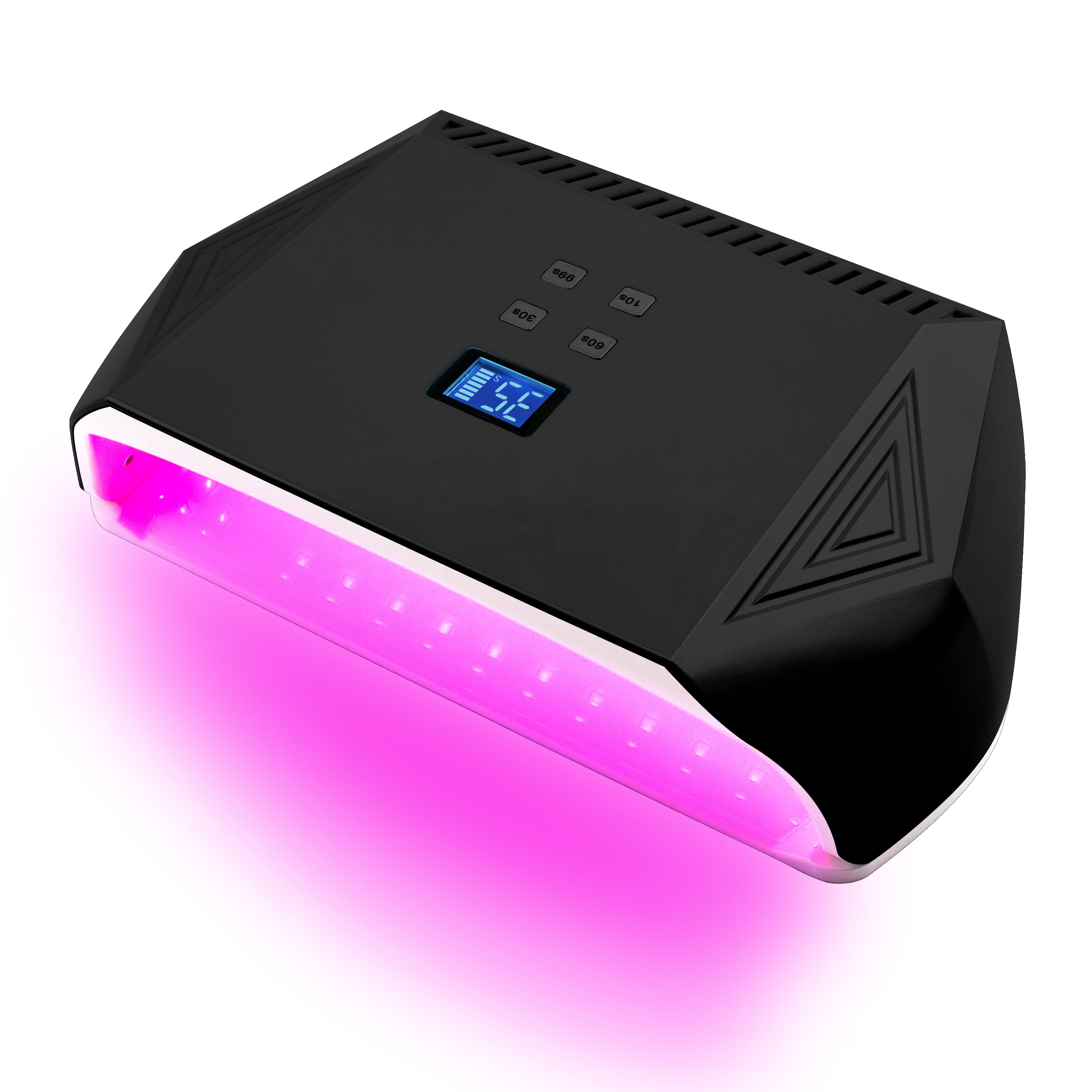 Zwee Hänn Härtend Opluedbar Neellampe Rout Liicht Gellack Trockner Kabellos Maniküre Maschinn Kabellos Neel UV LED Lampe_voghion.com